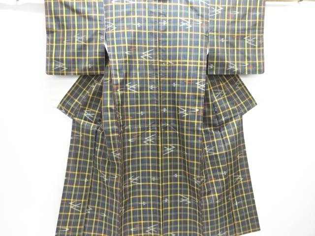 Japanese Kimono / Tsumugi Omeshi Silk